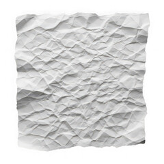 Obraz premium Crinkled white paper with subtle texture and natural folds