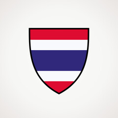 Shield with flag of Thailand