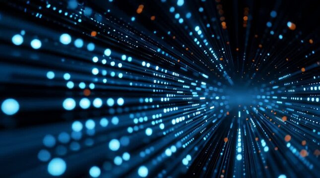 Hacker are planning to hack and attack networks and cyber security systems and stands on the peak of success amid tall, innovative Smart city and graphs with statistics to analyze business potential