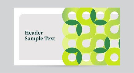 green eco esg sustainable nature energy simple clean minimal background banner template