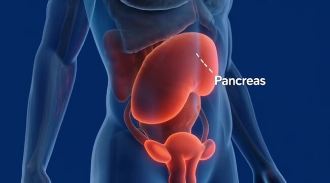 Human endocrine system glands anatomy.