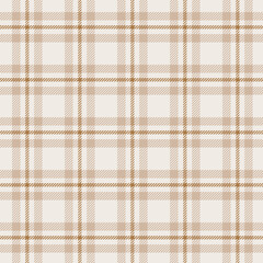 Plaid seamless pattern. Check line. Repeating tartan checks design. Repeated scotch stripe flannel. Scotland fabric prints. Gingham twill lattice. Repeat checkered strips weave. Vector illustration
