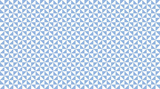 Seamless geometric pattern featuring blue and white pinwheel triangles in a rhythmic grid. This clean, tileable background is perfect for modern textile prints, website headers, and branding.
