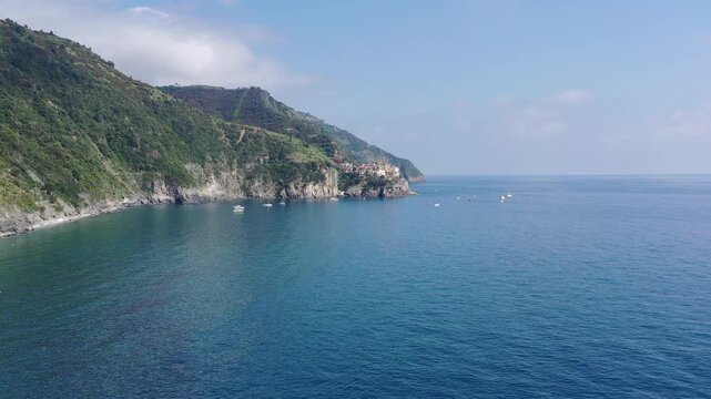 Corniglia, a small village in the Cinque Terre in Liguria, Italy.