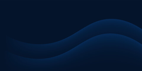Fototapeta premium Abstract blue glow curve lines on dark background