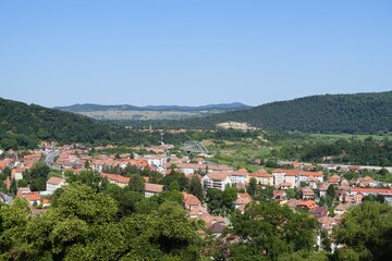 Obraz premium Travel romania transilvania targu mures targu mures city panorama view transylvania romania