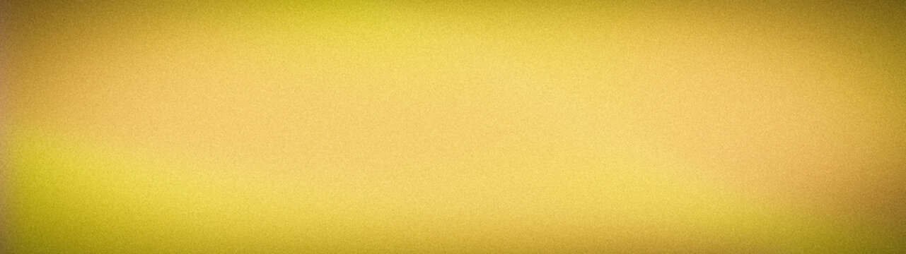 Golden grainy gradient background with abstract yellow texture for luxury banner design