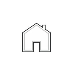 Obraz premium House icon illustration on black background