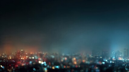 City Lights Bokeh at Night