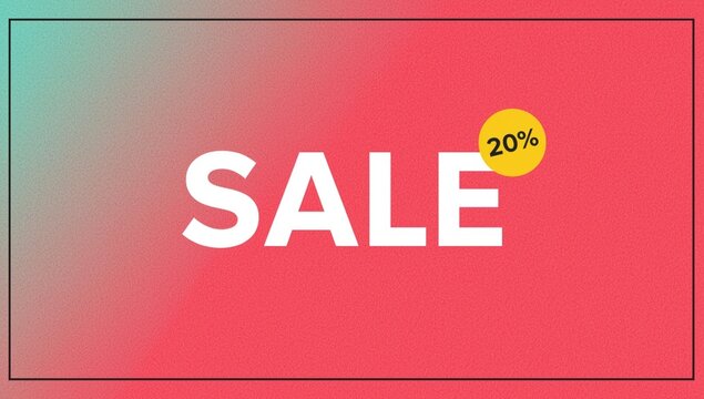 Big sale offering twenty percent off for limited time on selected items at local store