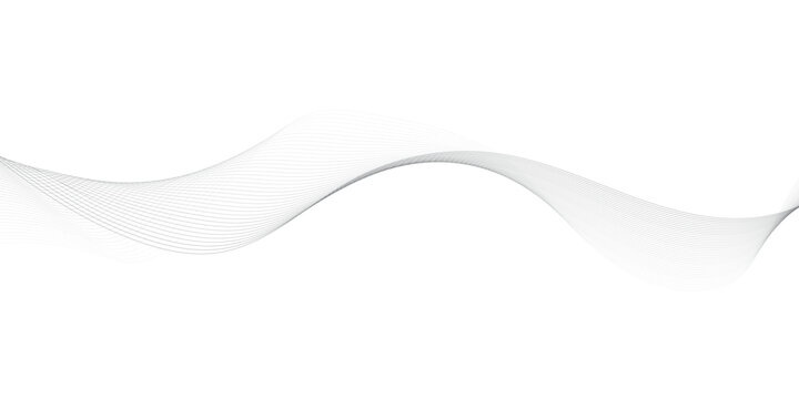 Minimal transparent abstract wave background with gray halftone flowing lines and smooth layered curves for modern graphic design branding banner and website header