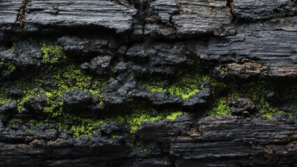 Moss and Textured Tree Bark