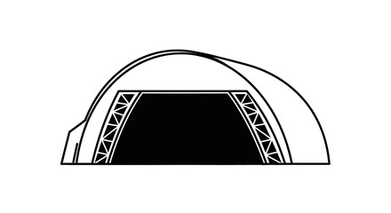 Detailed illustration of a dome structure. © Joko santoso