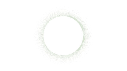 Fototapeta premium Abstract glowing circle with intricate patterns on white background - digital art