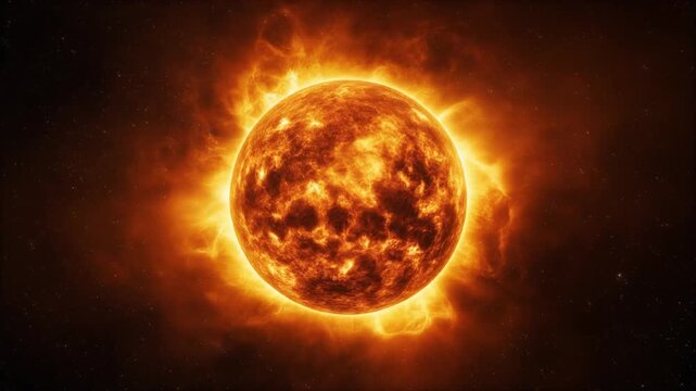 Burning Solar Sun in Deep Space Generative AI