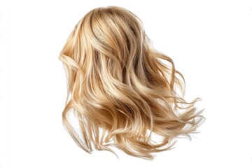 Naklejka premium Blonde hair on white background.