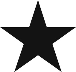 Obraz premium star silhouette icon vector on white background 