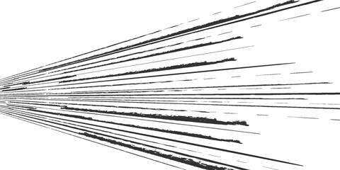 Plakat Comic book speed lines isolated on white background stripe effect style for manga speed frame, superhero action, explosion background. Motion line effect, pop art.