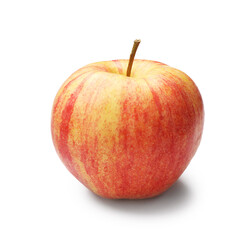 One fresh ripe red apple isolated on white