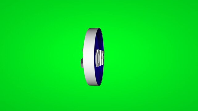 40 percent off 3d button on green screen