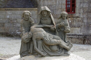 Obraz premium Parish enclosure of Sizun in Brittany in France, Europe