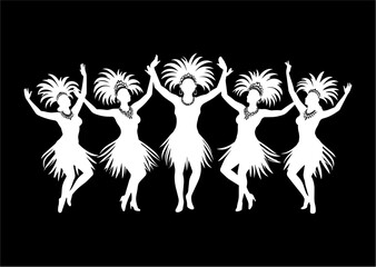 Obraz premium carnaval, mujer, plumas, brasil, vector, tatuaje, dragones, ilustración, silueta, animal, símbolo, ave, negro, designio, aguilas, arte, administrar, tribal, fantasía, caballo, dibujos animados, firmar