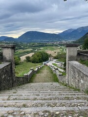 Fototapeta premium stairs in the mountains