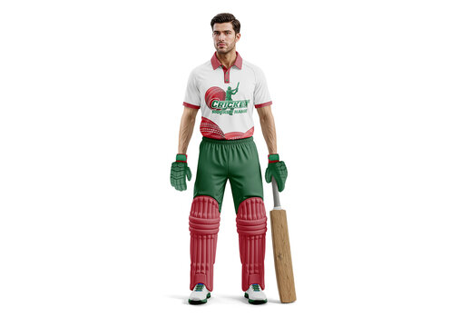 Cricket Player Uniform Mockup