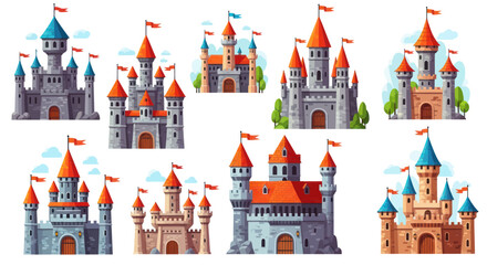 Fantasy Castle Collection: Medieval Fortress Illustrations © Arif