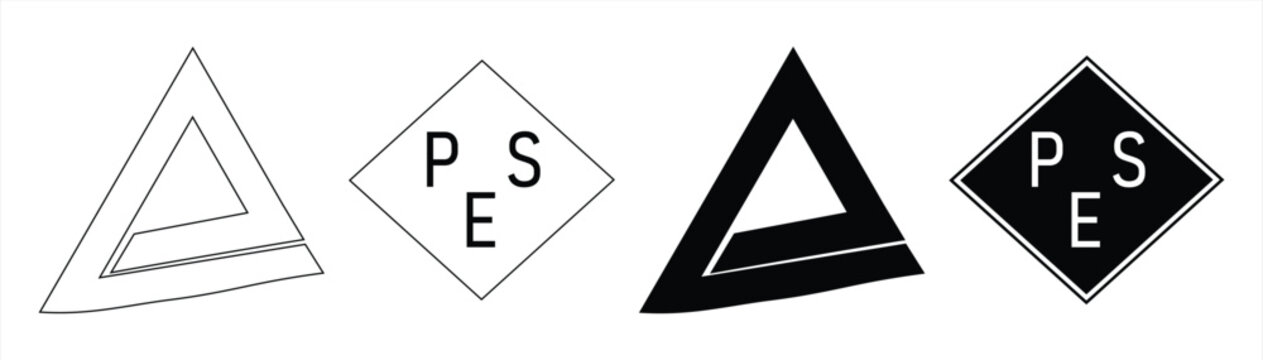 Approved ICON mark for power adapters, power extension cables, and equipment, TUV vector, PSE can be edited and isolated, eps 10