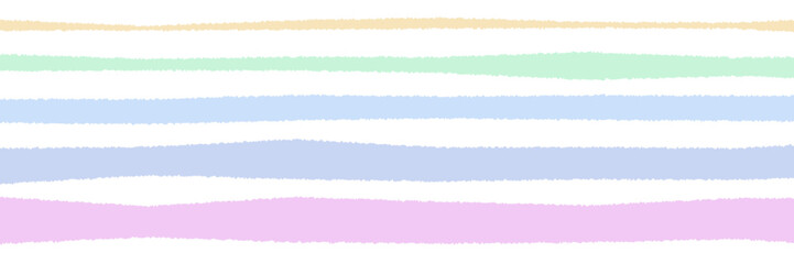 Fototapeta premium Hand Drawn Pastel Torn Paper Strips for Scrapbook Layouts and Planner Decor