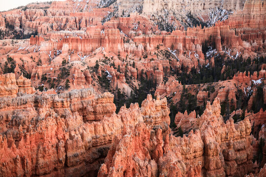 spires of Bryce Canyon National Park. travel landmark, place for vacation