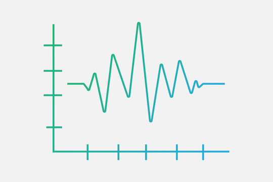 The image displays a line graph or a signal waveform plotted against an X and Y axis.