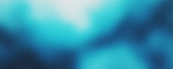 Abstract Grainy Gradient Background with Teal and Blue Noise Texture