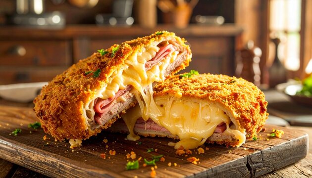 Crispy Cachopo Asturian Stuffed Beef Cutlet