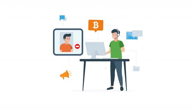 Minimal flat vector money transfer animation with smooth modern motion and clean design. Financial exchange concept ideal for banking, digital payment, investment, fintech, business growth, online.