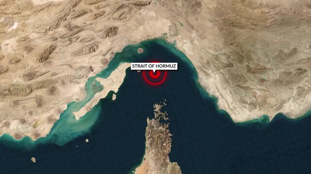 Strait of Hormuz Shipping Routes Map