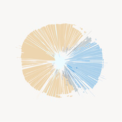 Bioluminescent Electric Ray Illustration with Glowing Effect in Deep Ocean Water