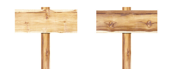Fototapeta premium Old wooden sign isolated