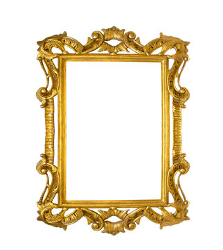 Golden picture frames