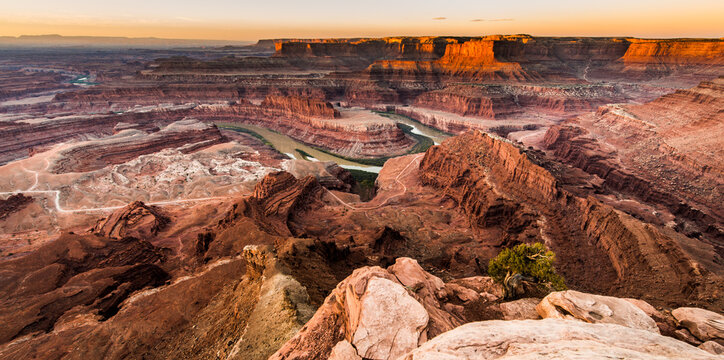 Colorado River and Canyonlands from Dead Horse Point Utah