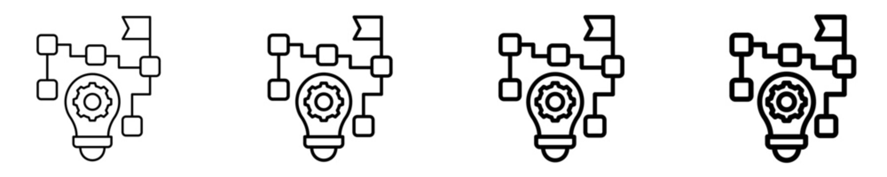 Strategic Pivot  Icon Set Different Style Collection
