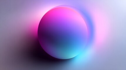 Circular gradient with pink, purple, and blue hues on smooth background