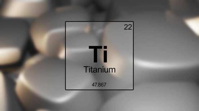 Scandium Element over Metal Alloy Background