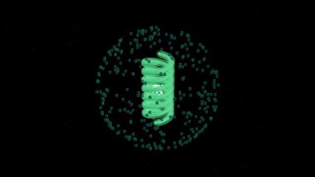AAV2 Virus High-Frequency Oscillation Green 4K
