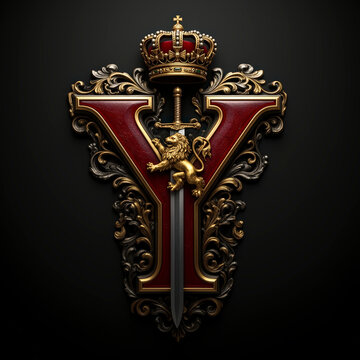 Letra Y, espada, chapas, firmar, s&iacute;mbolo, dorada, soviet, divisa, escudo, rusia, medalla, fallo, arte, antique, corona, metal, uni&oacute;n sovi&eacute;tica, decoraciones, estrella, cresta, historia, vector, objeto