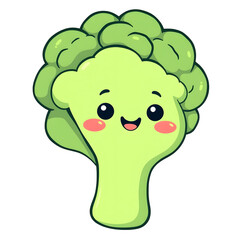 Fototapeta premium funny cartoon broccoli