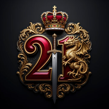 Numero 21, espada, chapas, firmar, s&iacute;mbolo, dorada, soviet, divisa, escudo, rusia, medalla, fallo, arte, antique, corona, metal, uni&oacute;n sovi&eacute;tica, decoraciones, estrella, cresta, historia, vector, obje