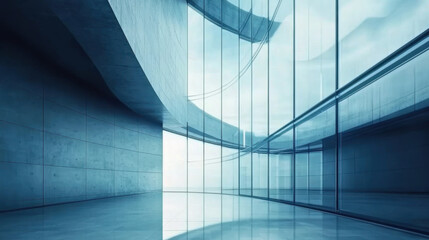 Obraz premium Geometry and perspective of modern architecture