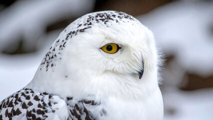 Obraz premium snowy owl portrait